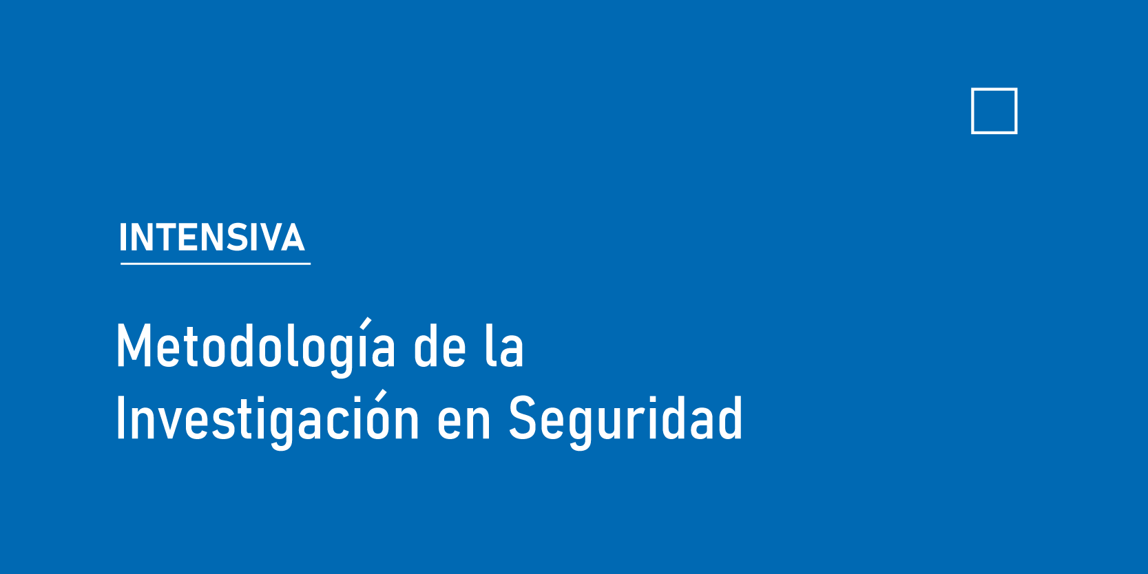 Metodología de la Investigación en Seguridad Pública