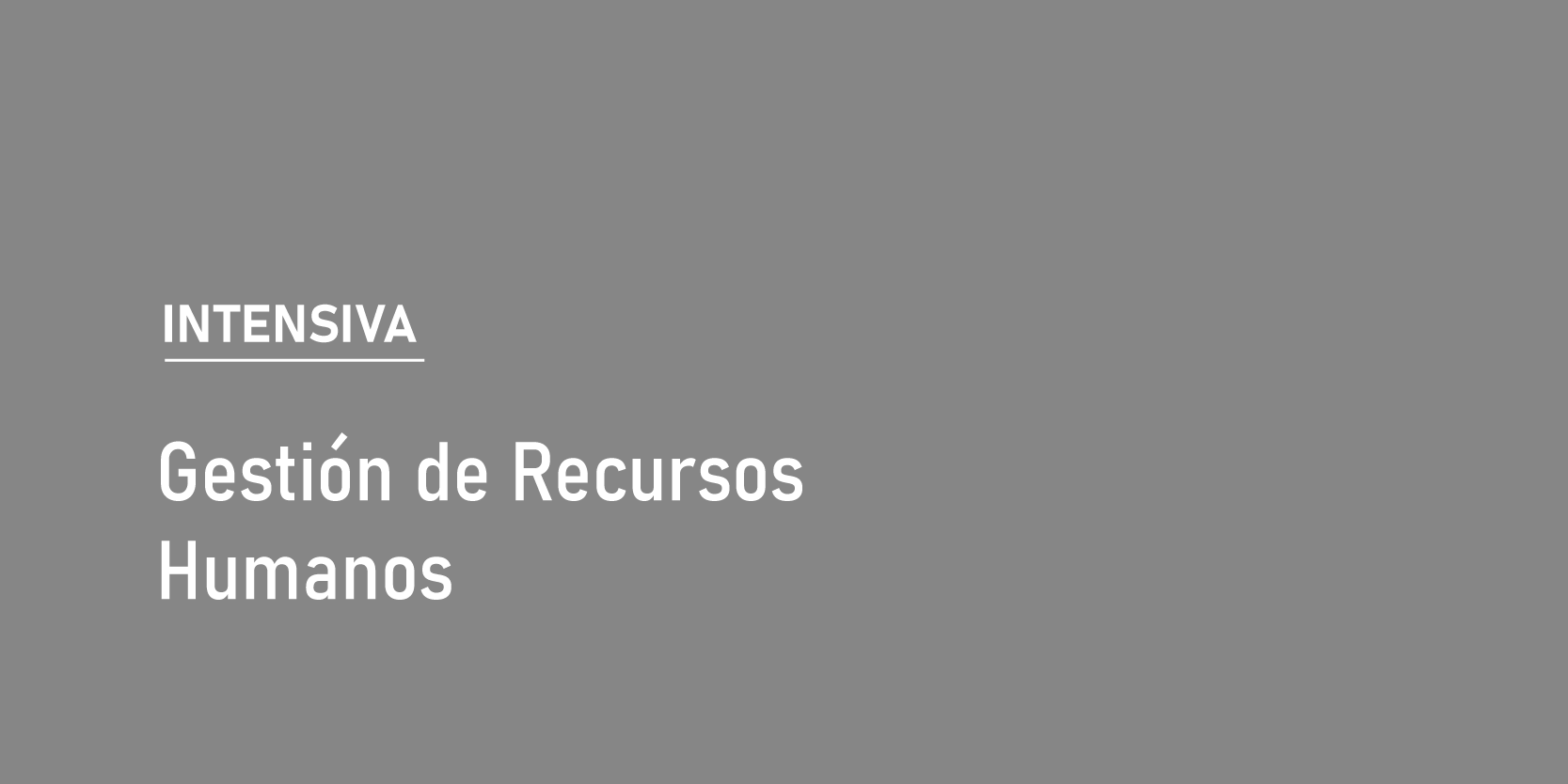 Gestión de Recursos Humanos