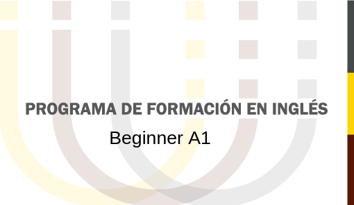 Programa de formación en Inglés A1