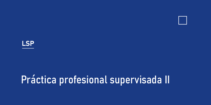 Práctica Profesional supervisada II