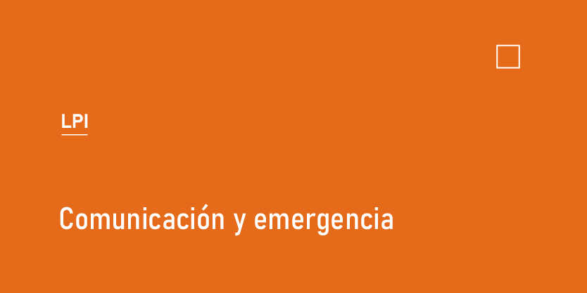 Comunicación y emergencia